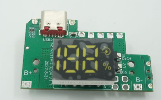 Buen precio 22.5W Banco de energía PCBA con batería de litio y suministro de PCB rígido para cargador móvil en línea