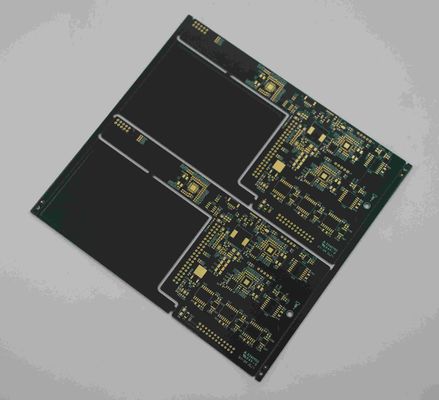 Buen precio 6 placas de circuitos de capa con superficie ENIG máscara de soldadura negra con agujero tendido en línea