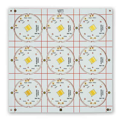Buen precio El Cu basó el PWB de cobre el circuito 2oz ENIG 199.00mm*199.00m m de 1 capa en línea