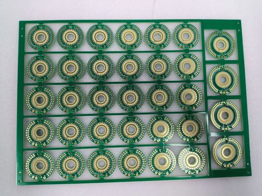 Buen precio Placa de circuito de alta velocidad de 2 capas FR4 PCB de 2,4 mm con oro duro para interruptores rotativos en línea