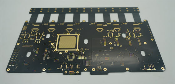 Buen precio Pcb rígido flexible 14L PCB Y 6 capas FPC Tg170 y PI negro con agujeros ciegos en línea