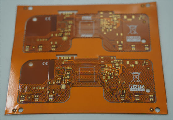 Buen precio 2 capas de placa de PCB flexible 1OZ cobre 0,2 mm espesor de la placa EING con endurecedor en línea